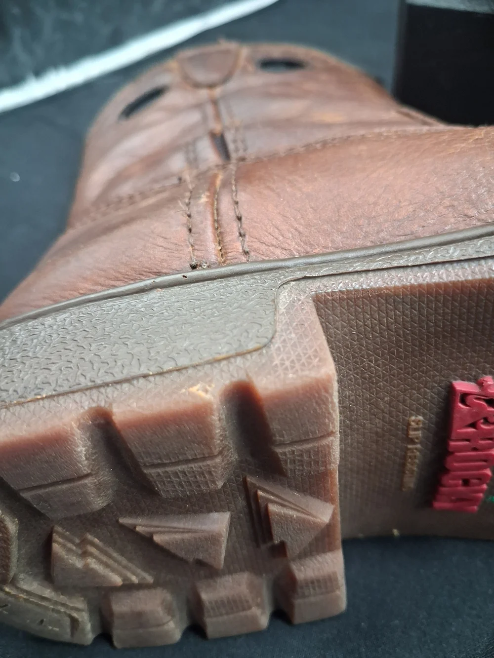 Rocky Brown Leather Pull-On Work Boots